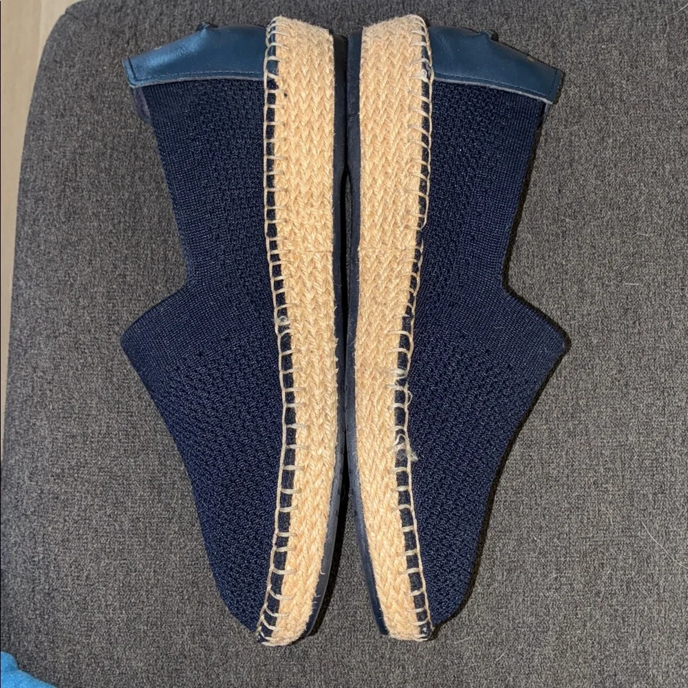 Cole Haan Navy Knit Espadrille Shoes